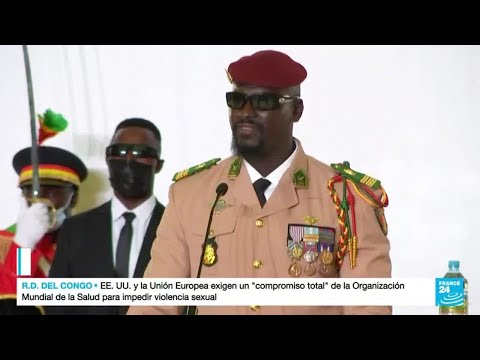El coronel Mamady Doumbouya jura como presidente de transición para Guinea