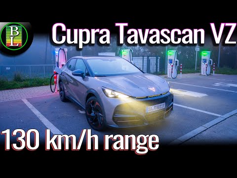 Cupra Tavascan VZ AWD - 130 km/h (81 mph) range test