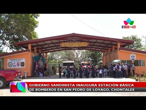 Gobierno Sandinista inaugura estación básica de bomberos en San Pedro de Lóvago, Chontales