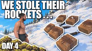 YouTube thumbnail for aloneintokyo's video titled 'We Stole this Clans Rockets (30,000k+ Sulfur) in Rust...'