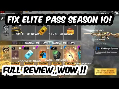 FULL REVIEW ELITE PASS SEASON 10! WOW KERENN - Garena free fire Indonesia