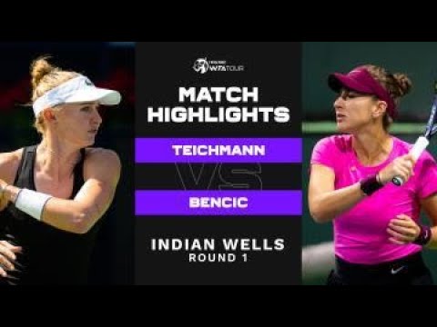 Jil Teichmann vs. Belinda Bencic | 2023 Indian Wells Round 1 | WTA Match Highlights