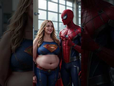 Spiderman bna Supergirl ka boyfriend #spiderman#shorts @BesaramPizza @AiFunOfficial @CartoonAKG