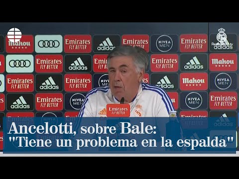 Ancelotti, sobre Bale: Tiene un problema en la espalda