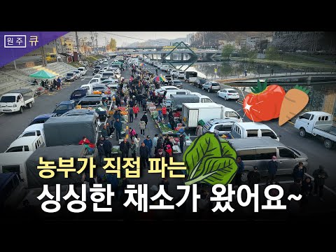생상자-소비자 직거래 🤩🤩 원주 농업인 새벽시장 개장 이미지