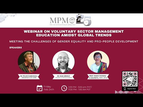 Webinar on Voluntary Sector Management Education Amidst Global Trends