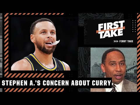 Stephen A. has an 'EXTREME' concern about Steph Curry heading into Game 4  | First Take video clip