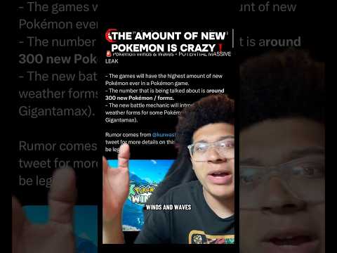 THE AMOUNT OF NEW POKEMON IS CRAZY❗️#pokemon #nintendo