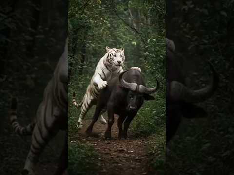 물소의 백호 셔틀 | Gaur’s White Tiger Shuttle #animals