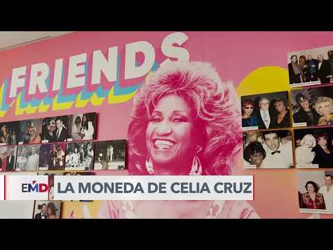 Develan imagen de Celia Cruz que será acuñada en monedas estadounidenses