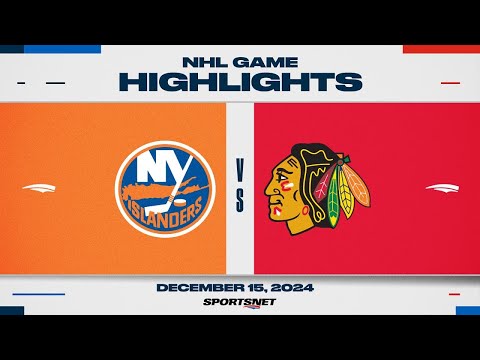 NHL Highlights | Islanders vs. Blackhawks - December 15, 2024