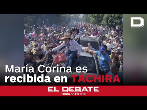 María Corina es recibida en Táchira por una multitud al grito de «libertad»