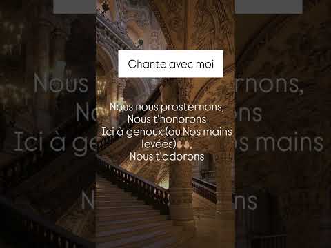 Here on our knees, we worship you (French Cover)