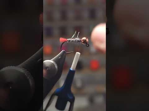 Red Tag Soft Hackle Jig nymph tied with Semperfli materials