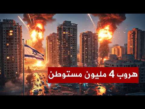هروب اكثر من 4 مليون مستوطن من صواريخ ايران ، واحتراق اكبر ابراج تل ابيب