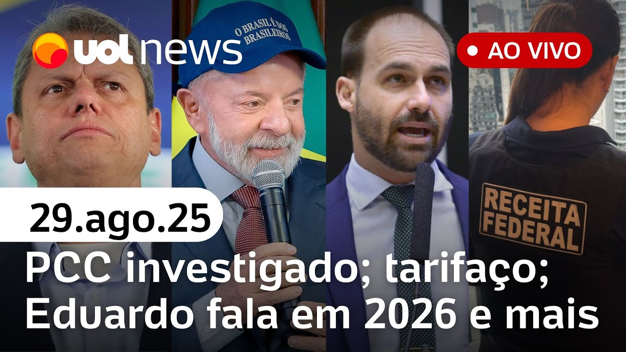 Lula diz que Nikolas criticou Pix por crime organizado; Eduardo fala em 2026; tarifaço e + ao vivo