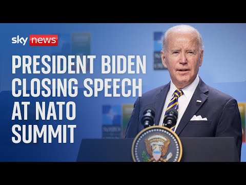 Watch live: President Biden delivers his final address at NATO summit