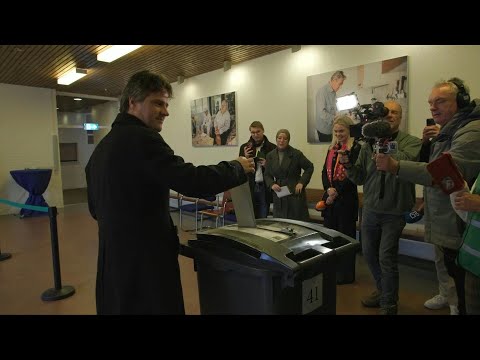 CDA leader Henri Bontenbal votes in Dutch parliamentary election | AFP