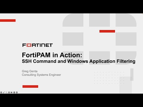 FortiPAM SSH and Windows Application Filtering | Product Demo