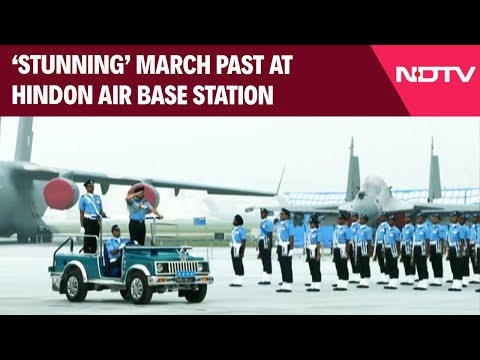 Indian Air Force Day: Air Warriors Carry Out ‘Stunning’ March Past At Hindon Air Base Station
