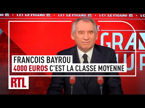 LE GRAND JURY - 4 000 euros par mois, c'est la classe moyenne selon François Bayrou