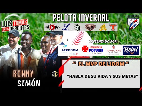 Ronny Simon, El MVP de #LIDOM Habla De Su Vida Y Sus Metas.