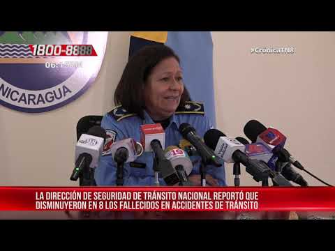 Disminución de muertos en accidentes de tránsito para cierre de año – Nicaragua