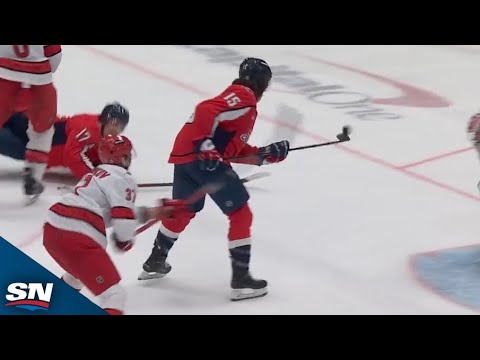 Sonny Milano Juggles The Puck For An Incredible Chip Shot Goal