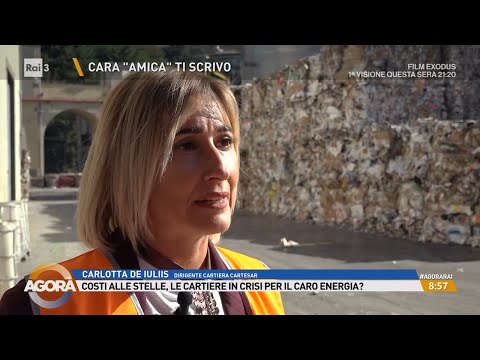 Cartiere sotto pressione per il caro energia e il costo del gas - Agorà 02/10/2026