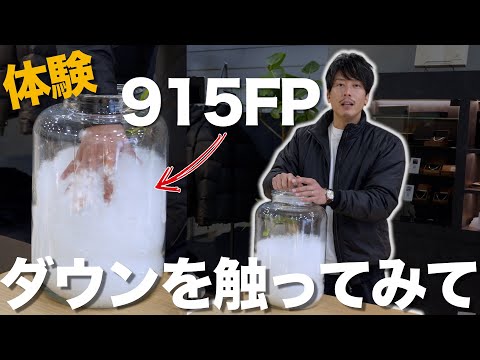 ダウンのサンプル展示について