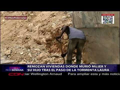 Remozan viviendas donde murió mujer y su hijo tras el paso de la tormenta Laura