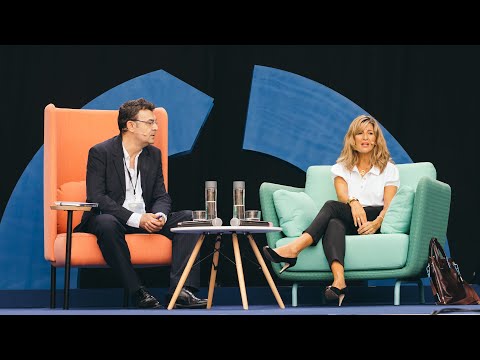 Yolanda Díaz en el Festival de elDiario.es charla con García Linera, ex vicepresidente de Bolivia