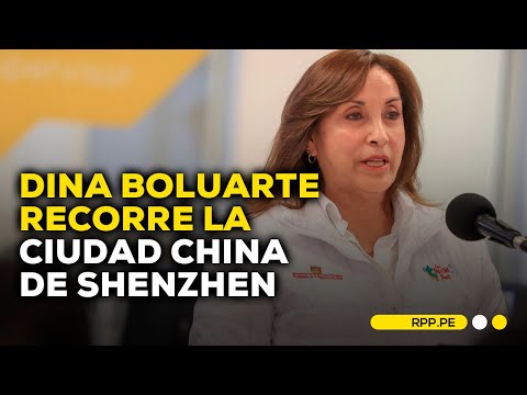 Dina Boluarte visita museo y empresas en ciudad china de Shenzhen.