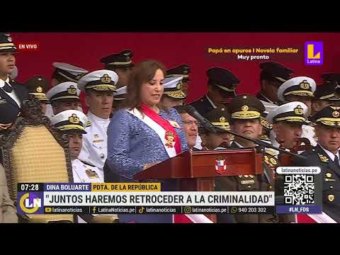 Dina Boluarte:  Las Fuerzas Armadas apoyarán a la Policía Nacional para combatir la delincuencia