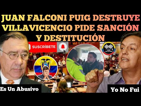 JUAN FALCONI PUIG DESTRUYE A VILLAVICENCIO PIDE SANCIÓN Y DESTITUCION NOTICIAS RFE TV