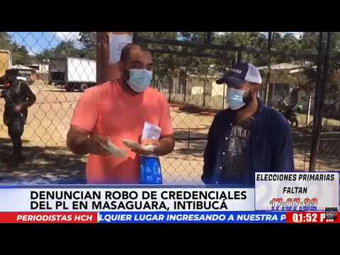 Denuncian ROBO DE CREDENCIALES en Masaguara, Intibucá