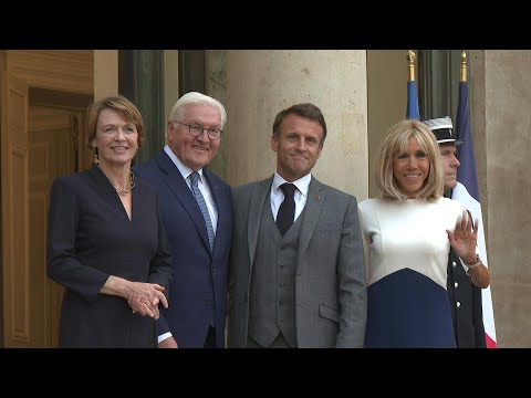 Macron reçoit le président allemand à l'Elysée | AFP Images