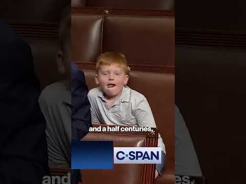 Child makes hilarious face while father, Rep. John Rose addresses house #shorts