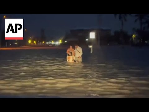 Video shows Florida residents being rescued after Hurricane Helene