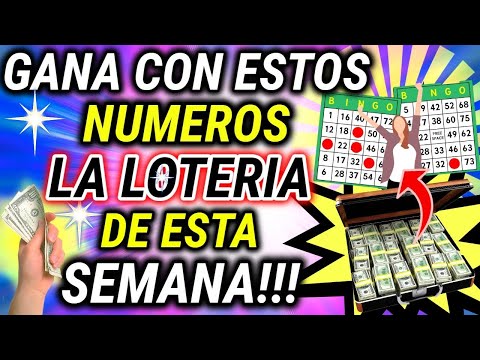 ESTOS SERÁN LOS NUMEROS GANADORES DE LA LOTERIA ESTA SEMANA!  #bingo #loteria