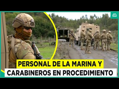 Búsqueda incesante: Militares acompañan a carabineros en diligencias por ataque en Cañete