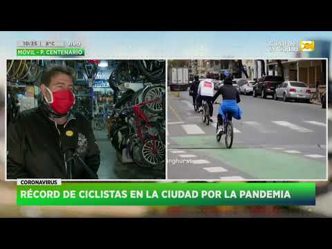 Récord de ciclistas en la ciudad por la pandemia en Hoy Nos Toca a las Diez