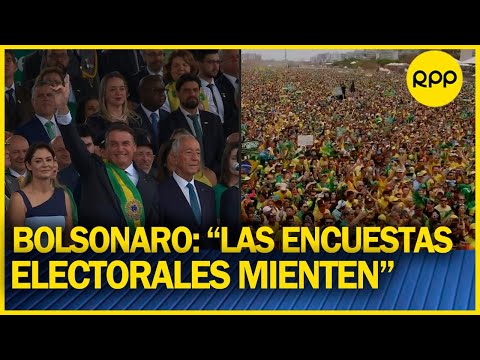 Bolsonaro muestra su fuerza en fiesta nacional de Brasil, a un mes de elecciones