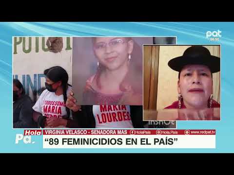 SENADORA VIRGINIA VELASCO HABLA DEL FEMINICIDIO