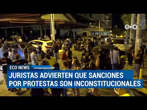 Sanciones por protestas en medio de toque de queda violan constitución | ECO News