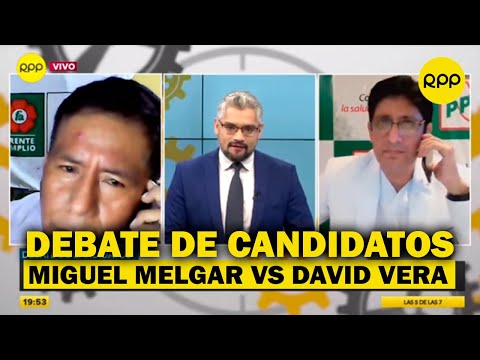 Debate de candidatos: David Vera (PPC) y Miguel Melgar (Frente Amplio)