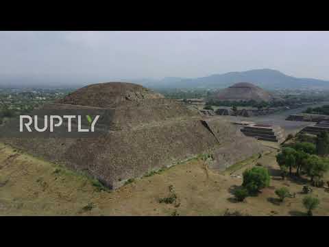 Mexico: Drone footage shows deserted Teotihuacan pyramids, one month after closure