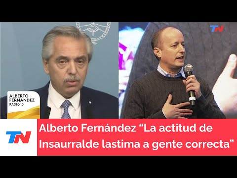 Alberto Fernández, sobre Insaurralde: “Su actitud lastima a un montón de gente correcta”