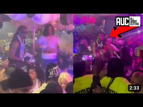 Offset Throws Hands With Goons After Getting Smacked With Bankroll While Having Money War In Club
