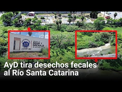 AyD tira desechos fecales al Río Santa Catarina